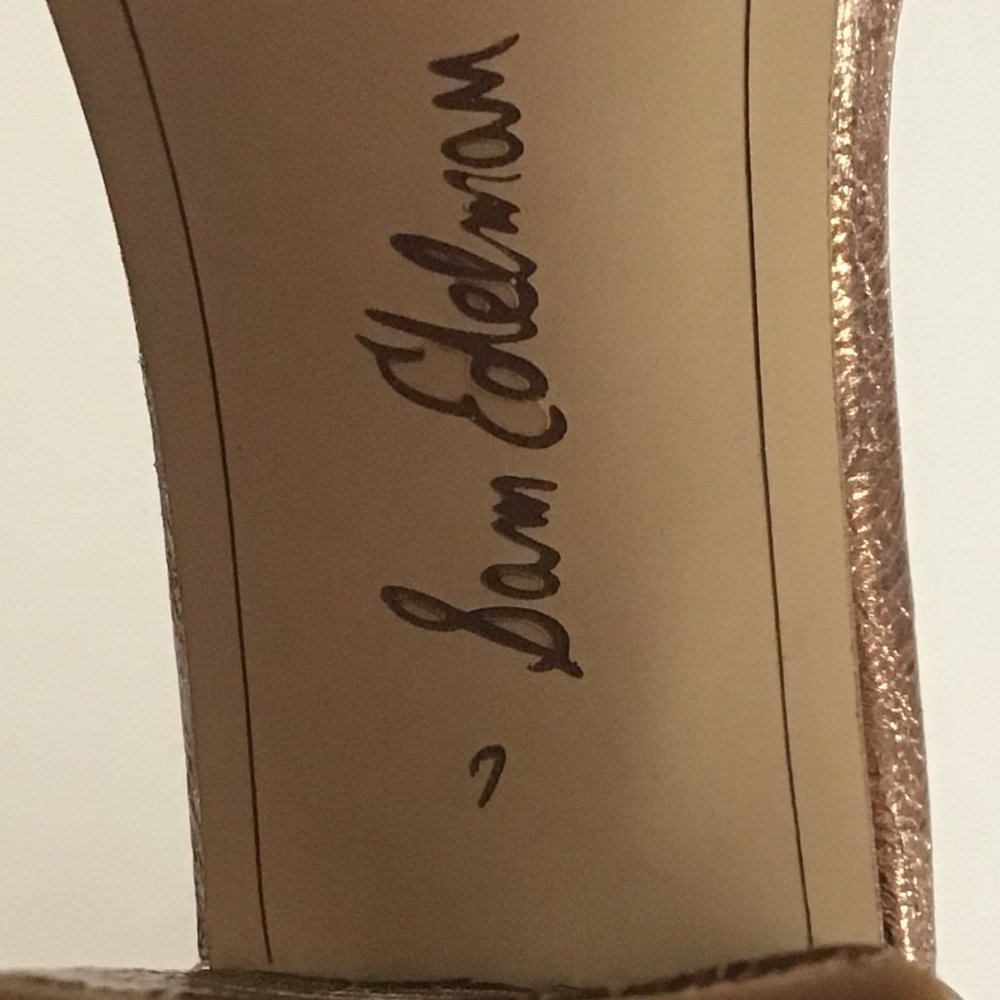 💙 Sam Edelman Leather Heel Sandal - Picture 9 of 13